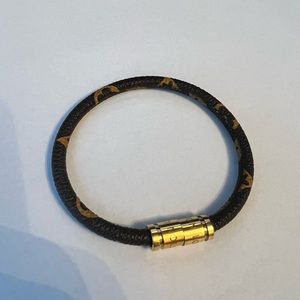 Louis Vuitton leather bracelet